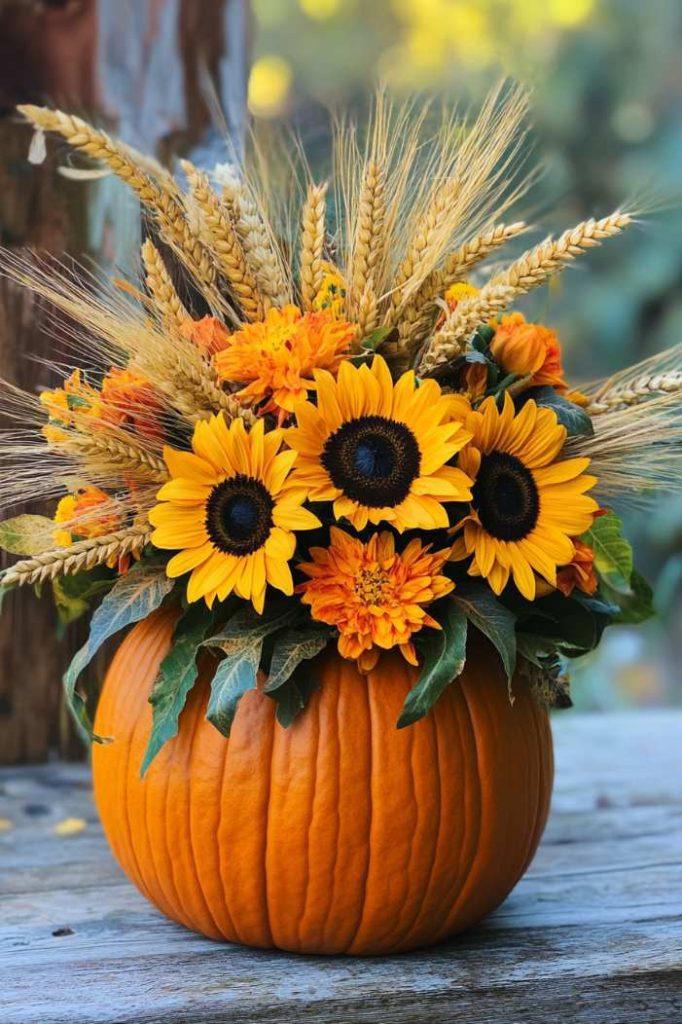 Fall Pumpkin Arrangement