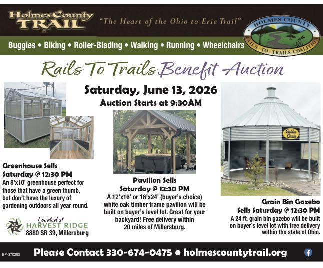 21st Annual Holmes County Rails-to-Trails Benefit Auction