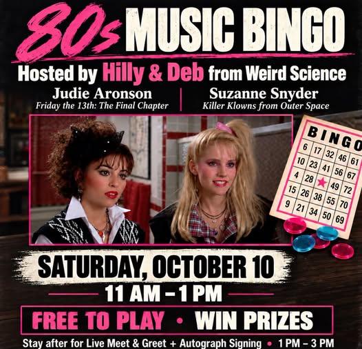 80's Music Bingo