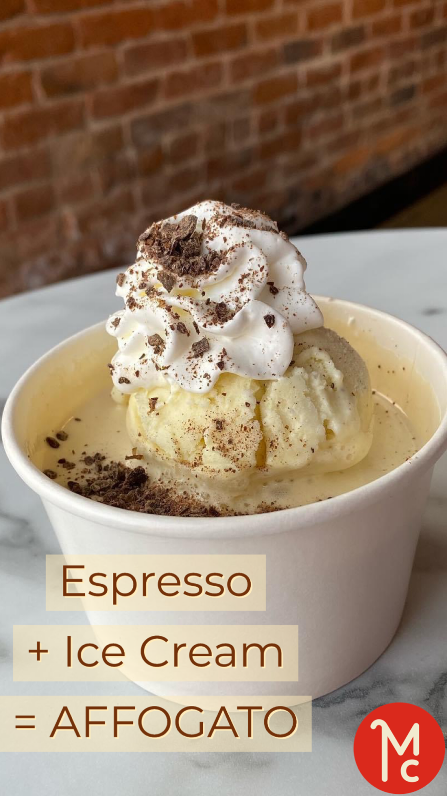 Espresso + Ice Cream = Affogato