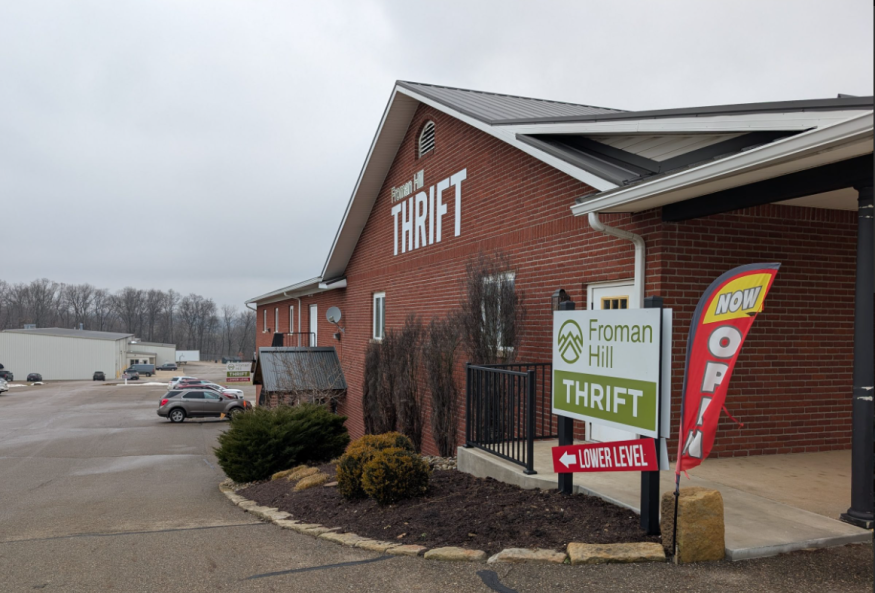 Exterior of Froman Hill Thrift Store
