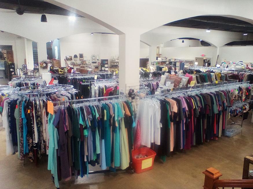 Interior of Froman Hill Thrift Store