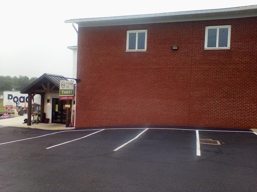 Exterior of Froman Hill Thrift Store