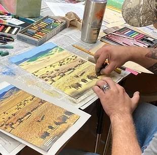 Soft Pastel Landscape at Holmes Center for the Arts
