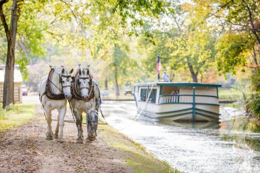 Monticello III Horse Drawn Canal Boat Ride