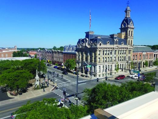 View of downtown Wooster, Ohio