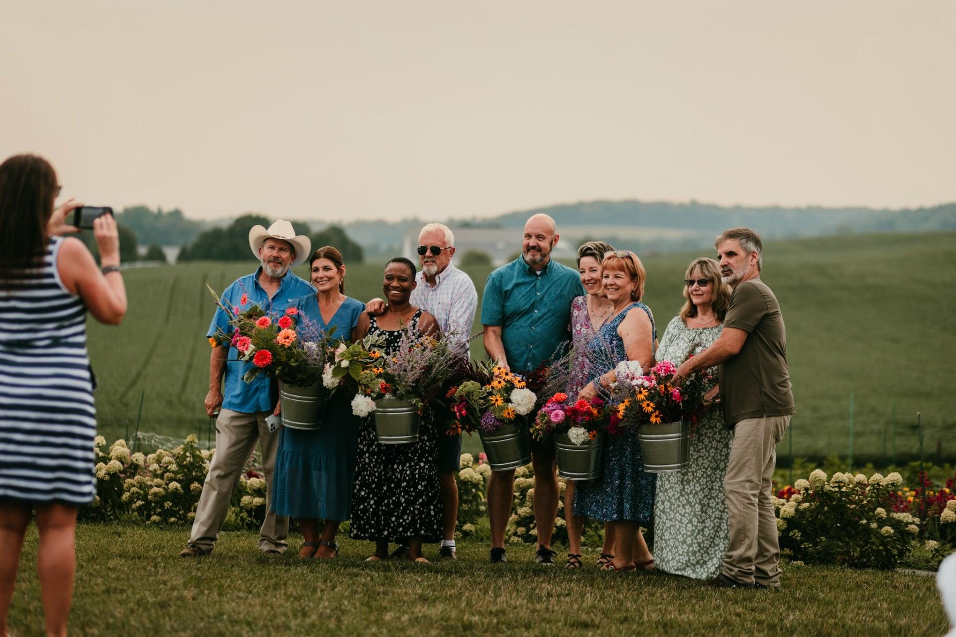 Group photo at Hummingbird Hill Farm